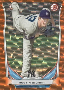 2014 Bowman Draft Baseball Orange Ice #DP60 Austin DeCarr 06/25 - Picture 1 of 2