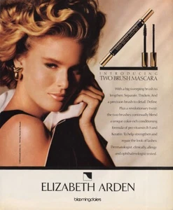 1989 Elizabeth Arden Vendela Kirsebom mascara 1-page MAGAZINE AD - Picture 1 of 1