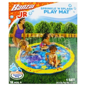 Banzai JR Sprinkle and Splash Play Mat Pool Inflatable Water Fountain 18 months+ - Picture 1 of 2