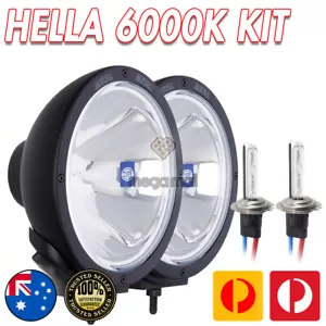 55W H1 6000K HID CONVERSION KIT FOR HELLA RALLYE 4000 SPOT DRIVING LIGHTS 4WD - Picture 1 of 3