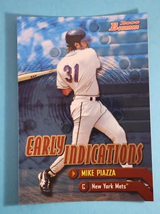 2000 Bowman Early Indicators Mike Piazza New York Mets #E9 ⚾ - Picture 1 of 2