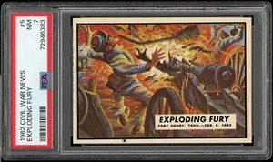 1962 Civil War News #5 Exploding Fury PSA 7 - Picture 1 of 2