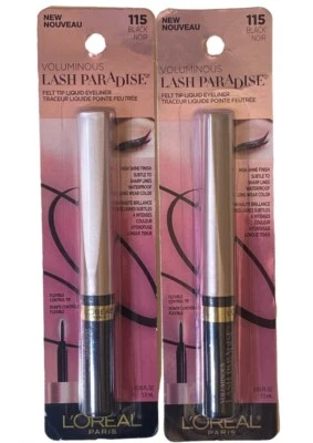 L'Oreal Voluminous Lash Paradise Felt Tipped Liquid Eyeliner Black 115 - Image 1 of 4
