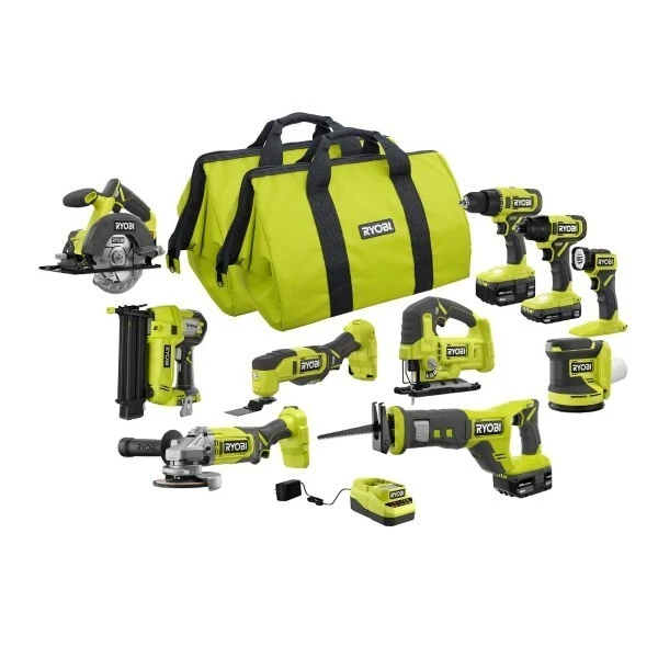 RYOBI CANADA 18V Cordless Lithium-Ion 10-Tool Kit - Image 1 of 4