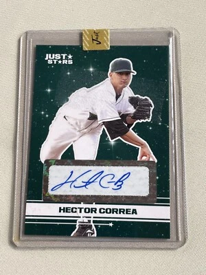 2008 Just Minors Stars Black Hector Correa Glossy Edition Autograph 34/100 - Image 1 of 2
