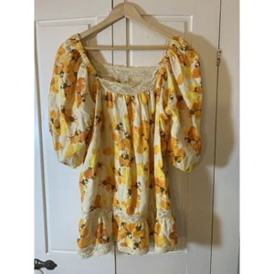 Blusa Artelier Nicole Miller Mujer XL Casa de campo Pradera Top Farmcore Homestead - Imagen 1 de 11