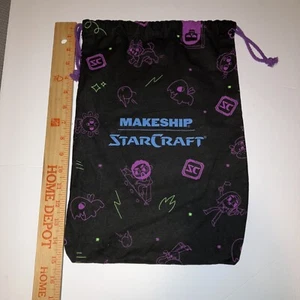 Makeship Starcraft Drawstring Bag Pouch (NO PLUSH) Limited HTF - Good Used - Picture 1 of 4