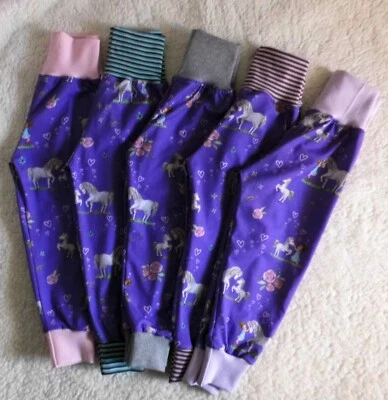 Hose ♥ Pumphose ♥ Mitwachshose ♥  Pferdchen  ♥ Lila ♥  handmade - Bild 1 von 2
