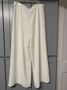 June & Hutson Pants Wide Leg Womens XL Trousers Lined High Waist Pockets Boho - Picture 1 of 6