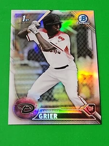 Anfernee Grier 2016 Bowman Chrome Draft Refractor ,#BDC-11 Arizona Diamondbacks - Picture 1 of 2