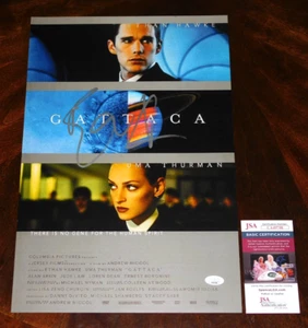 PÓSTER DE LA PELÍCULA ETHAN HAWKE "VINCENT" FIRMADO GATTACA 12X18 CERTIFICADO DE AUTENTICIDAD JSA!!! - Imagen 1 de 2