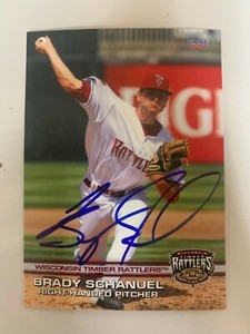 Brady Schanuel 2021 Signed Wisconsin Timber Rattlers Team Card In Person