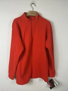Vintage Helly Hansen Herren Prostretch Fleece Pullover Rot Made in USA Neu mit Etikett XL - Bild 1 von 8