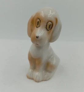 Vtg Miniature Bone China Basset Hound Figurine Floppy Ears  Japan 2 .5" - Picture 1 of 8
