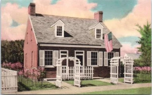 Handkolorierte Michigan Postkarte Barbara Fritchie House Dearborn MI Treadway Inn  - Bild 1 von 2