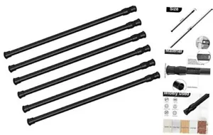 6 Pack Spring Tension Curtain Rod Adjustable Length for Kitchen, Bathroom, - Picture 1 of 7