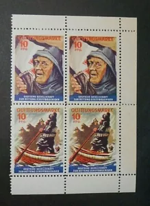GERMANIA, GERMANY Erinofili QUITTUNGSMARKE Label Vignette 10pf. 4V. 2x2 MNH** - Picture 1 of 1