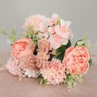 Rose Flower Party Wedding Decoration Fake Peony Hydrangea Artificial Bouquet