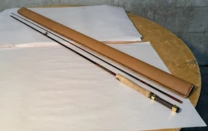 VTG Eagle Claw Wright and McGill 8.5' FLY Rod USA w/ Hard Leather Case - Picture 1 of 6