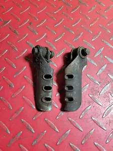 1976 Harley Davidson SX250 Left & Right Side Rider Footpeg Assemblies - Picture 1 of 14