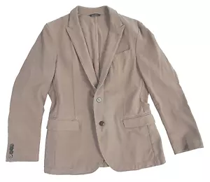 $ 598 Dolce & Gabbana D&G Herren Blazer Beige Khaki Grau Tweed Baumwolle 40R EU (50) - Bild 1 von 4