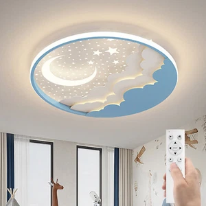 Stern Mond Deckenlampe Mit Fernbedienung,Kinderzimmerlampe LED Deckenleuchte - Bild 1 von 12