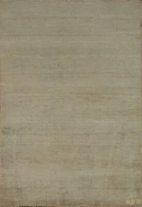 Elegant Handcrafted Gabbeh Solid Beige Wool Rug - Limited Edition" 3x5 ft - Picture 1 of 18
