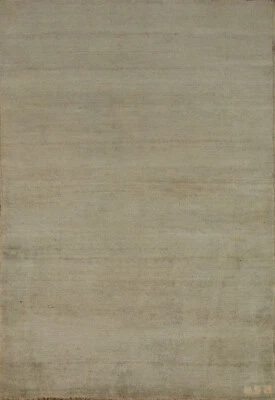 Elegant Handcrafted Gabbeh Solid Beige Wool Rug - Limited Edition" 3x5 ft - Image 1 of 4