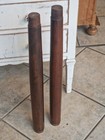 2 alte Holzsäulen Gründerzeit Säulen Elemente ca 52 cm hoch von antik Schrank