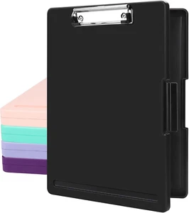 Clipboards with Storage, Storage Clipboard with Low Profile Clip, A4 Binder Clip - Picture 1 of 8