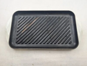 Le Creuset Cast Iron Griddle Grill Pan #40 Matte France 18.5" x 10" Rectangle - Picture 1 of 7