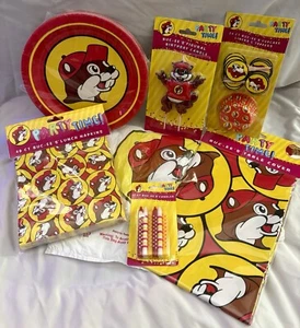 BUC-EE’S Party Time! Supplies - Plates, Napkins, Candles, And More - Picture 1 of 6