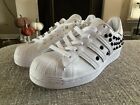 Adidas “Superstar Studs” Cloud White Leather Sneakers Women’s Size 5 FV3344 NEW