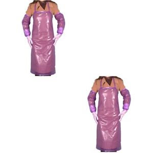  2 Pieces Barbecue Apron with Pockets Server Aprons for Waitress Simple