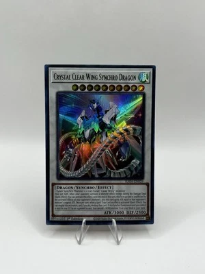 YU-GI-OH! 2x Crystal Clear Wing Synchro Dragon RA04-EN059 Super Rare  - Image 1 of 2
