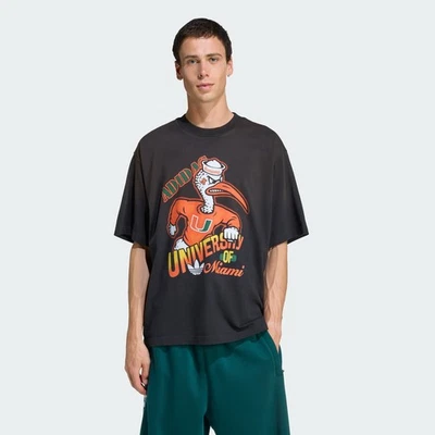 adidas men Miami Hurricanes Originals Graphic Tee - Image 1 of 4