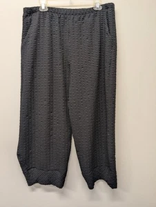 Pantaloni Niche by Nilgun Derman neri gamba larga tasche laterali donna XL Lagenlook - Foto 1 di 13