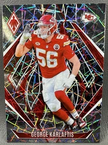 George Karlaftis 2024 Panini Phoenix Lazer Parallel #62 Kansas City Chiefs - Picture 1 of 3