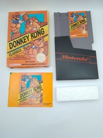 Donkey Kong Classics Nintendo Nes Game UK Version Boxed With Manual Complete CIB