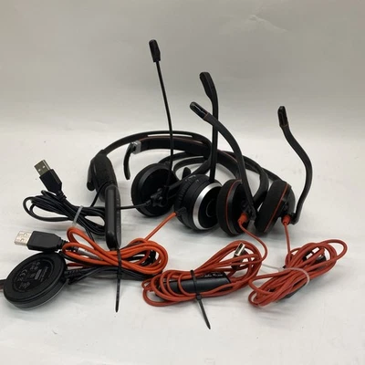 Office Wired Noise Cancelling Headset USB USB-C Jabra Plantronics C3210 Lot 4 - Image 1 of 4