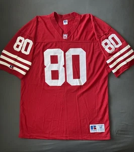 Vintage Authentic Russell Athletic San Francisco 49ers Jerry Rice Jersey Size 48 - Picture 1 of 6
