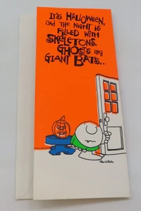 Tarjeta de felicitación vintage ZIGGY 1977 American Greetings - Halloween sin usar #4577 - Imagen 1 de 9