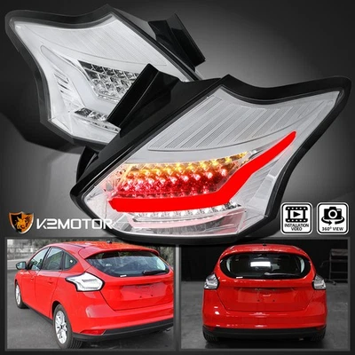 Fits 2015-2018 Ford Focus SE 16-18 Focus RS Hatchback LED Tail Lights Brake Lamp Foto 1 de 4