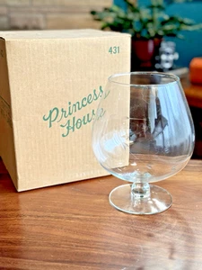 Vintage Princess House Heritage Engraved Crystal X-Large 9" Brandy Snifter 431 - Picture 1 of 15