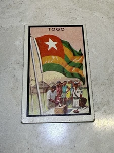 1963 Topps Midgee Flags of the World Card # 89 TOGO - Picture 1 of 2