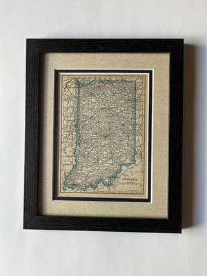 Mapa estatal "azul" de la India 1934 por C.S. Alfombrilla Hammond, enmarcada/DBL VER DESCRIPCIÓN Foto 1 de 3