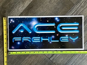 Kiss ACE FREHLEY Designed Anomaly Concert Tour Space Logo 8x17 Vintage Kiss - Picture 1 of 2