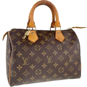 Bolso de Mano Louis Vuitton Speedy 25 Monograma Cuero Tela Marrón 3015 - Imagen 1 de 23