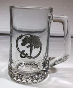 SOUTH CAROLINA 3D LOGO PEWTER 12-oz Heavy Glass Mug - Picture 1 of 3