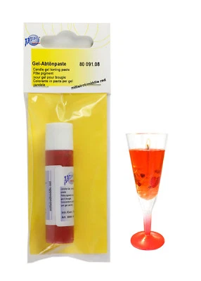 ARTIDEE Farbe für Kerzengel rot gelb Abtönfarbe Gel 10 ml E